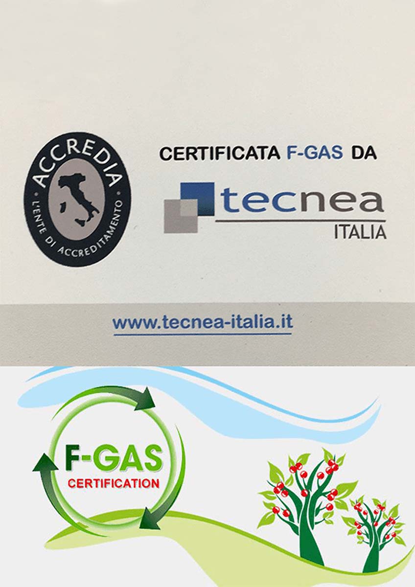 ACCREDIA - L'ente di accreditamento - Certificata F-GAS da Tecnea Italia